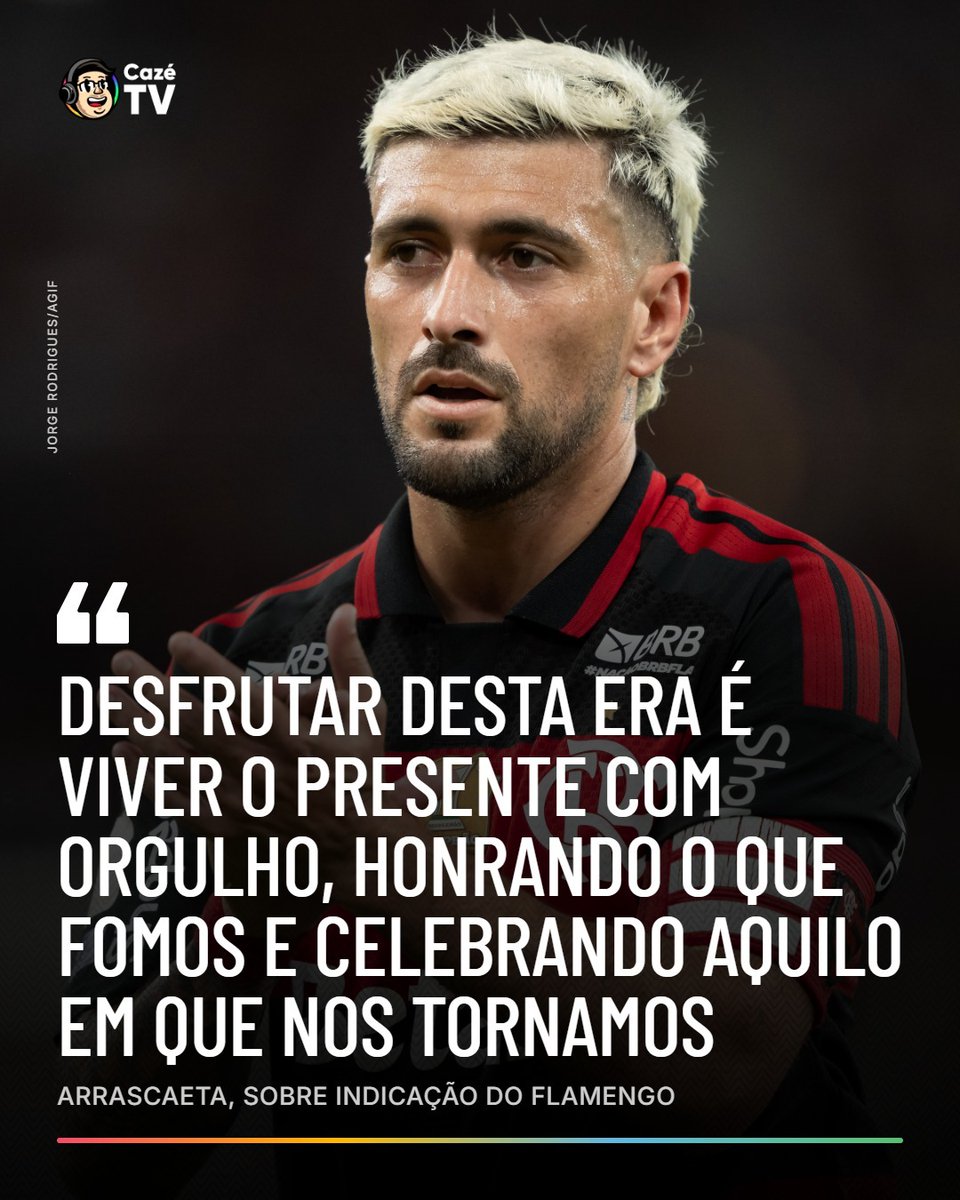 CazeTVOficial's tweet photo. ARRASCAETA SOBRE A INDICAÇÃO DO FLAMENGO AO TIME DO ANO! O CARA É MUITO MENGUDO! 🔥👏 https://t.co/SNYF7oFh3U