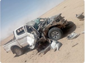 MatrixOSINT's tweet photo. 🚨🇲🇦 The operation took place Tuesday morning when multiple Polisario pickups and equipment where spotted trying to sneak in EAST of the Defensive Wall, but they quickly got spotted and a drone finished the job which to the death of multiple Polisario members https://t.co/wl0akY6DDB
