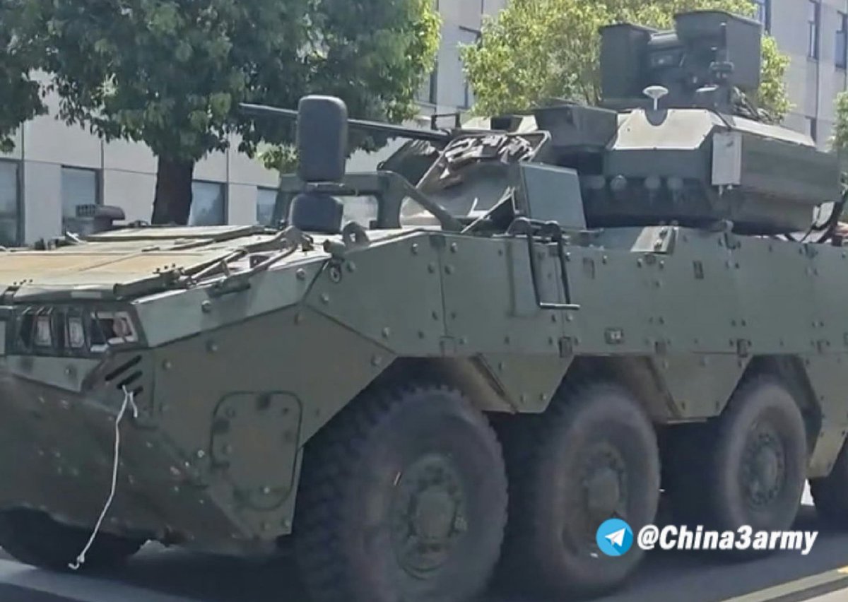 aag_th's tweet photo. 🇨🇳AAG_th บันทึกประจำวัน: ภาพเปิดเผยยานเกราะล้อยาง Type 19 8x8 จีนรุ่นใหม่ติดอาวุธ #Laser
https://t.co/Hi6H0NBYSI
#China #Army #PLA #Type19 #Armoured #Vehicle https://t.co/Lcxf7oej6c
