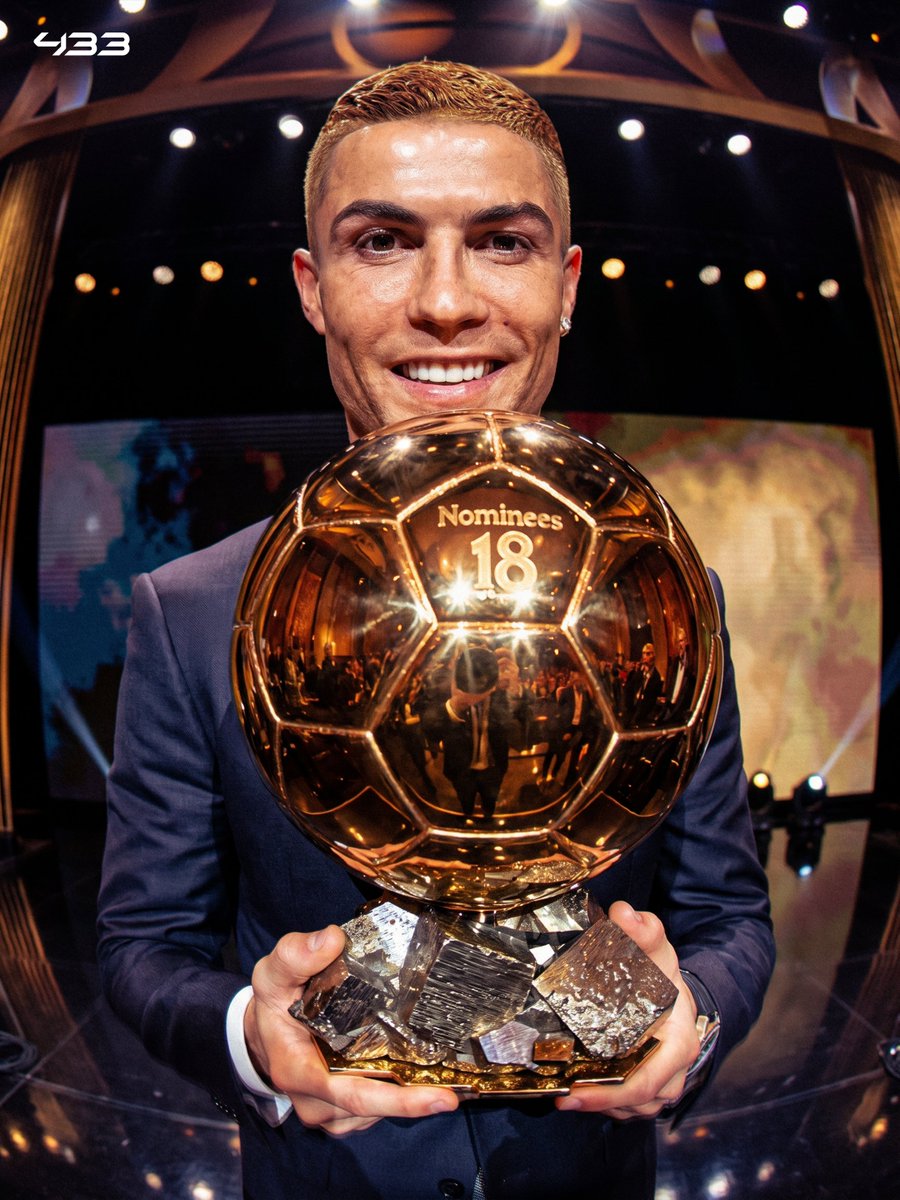433's tweet photo. 𝐌𝐎𝐒𝐓 𝐁𝐀𝐋𝐋𝐎𝐍 𝐃'𝐎𝐑 𝐍𝐎𝐌𝐈𝐍𝐀𝐓𝐈𝐎𝐍𝐒 𝐄𝐕𝐄𝐑 🏆

Will anyone 𝙀𝙑𝙀𝙍 break Cristiano Ronaldo's record of 18 Ballon d'Or nominations? 😲

Most Ballon d'Or nominations:

1️⃣ Cristiano Ronaldo — 18 🇵🇹
2️⃣ Lionel Messi — 17 🇦🇷
3️⃣ Paolo Maldini — 13 🇮🇹
4️⃣ Johan Cruyff — 12 🇳🇱
• Franz Beckenbauer — 12 🇩🇪
• Karim Benzema — 12 🇫🇷