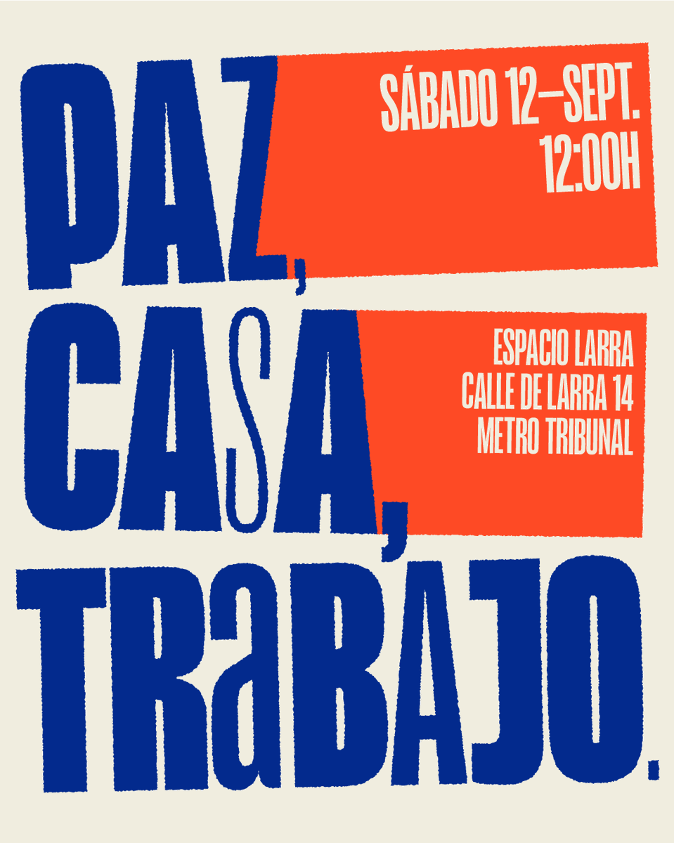 ionebelarra's tweet photo. Paz, casa y trabajo. Es así de básico.

Este sábado lo vamos a dejar muy claro en este acto. https://t.co/59pClzr0Sp