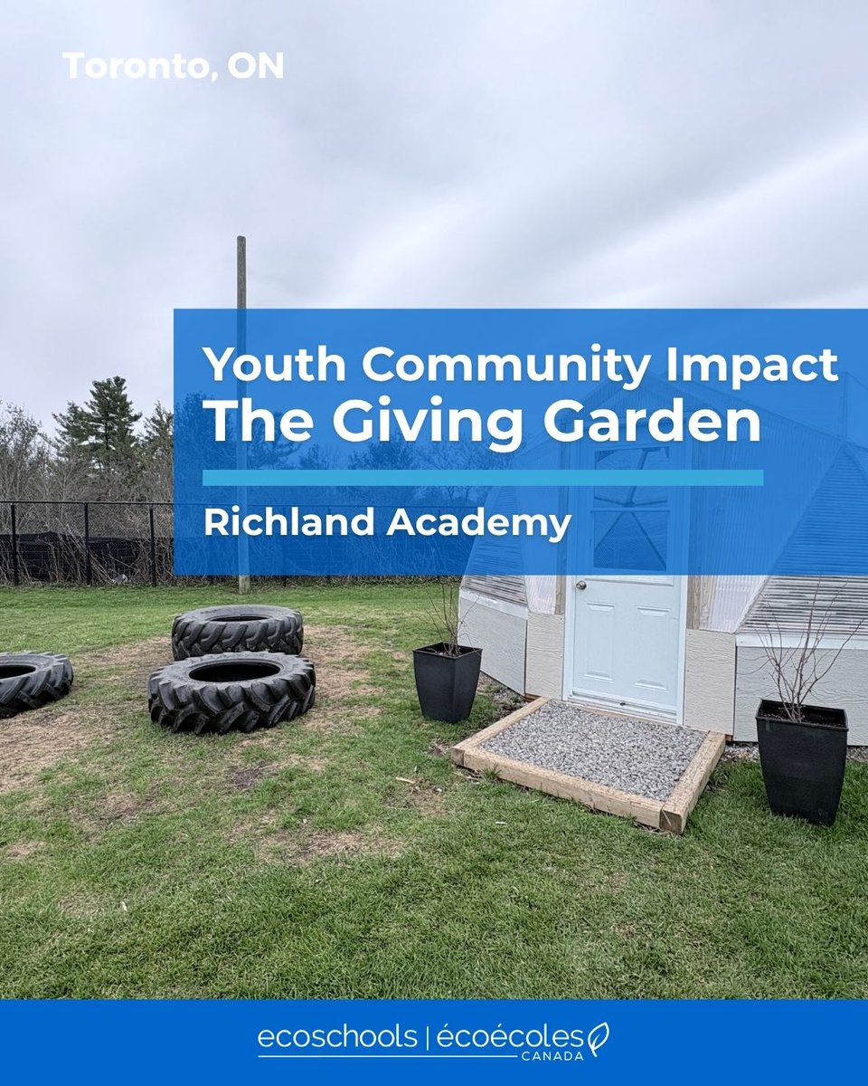 EcoSchoolsCAN's tweet photo. 🥕Growing fresh vegetables with a clear purpose: to nourish at-risk youth in York Region. Learn more about a Grade 8 student’s mission to feed their community!🥗 https://t.co/Y0Sn3NR3GF