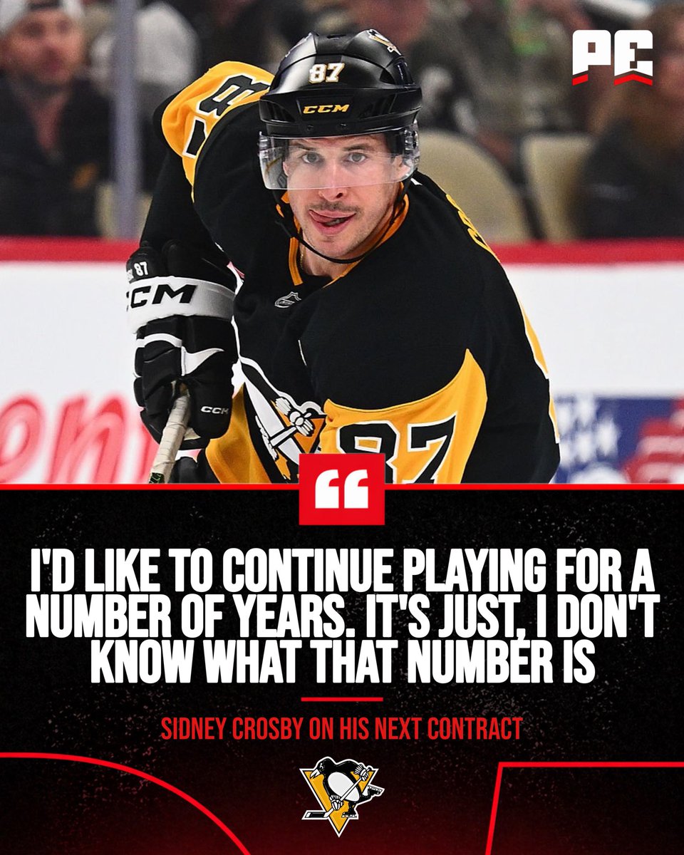 puckempire's tweet photo. Sidney Crosby discussed his contract situation and his future today

H/T @MarkLazerus https://t.co/m3WOT177H6