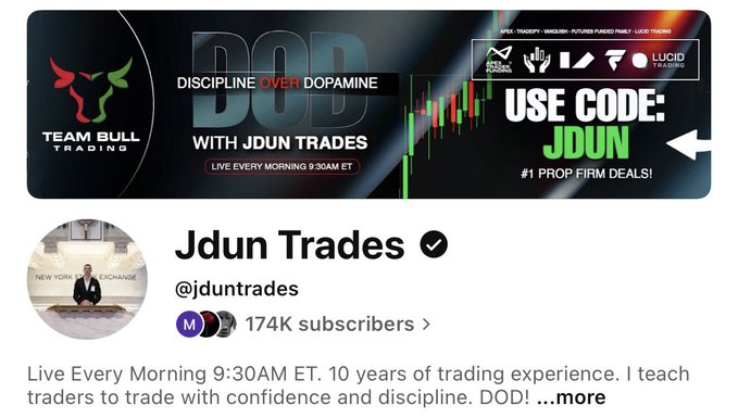 Jduntrzdes's tweet photo. Live trading continues in the AM

No better time to join than now

9:30am et. You can change your life.

#1 education &amp; entertainment stream 

YouTube: Jduntrades https://t.co/QtYgshIgu5