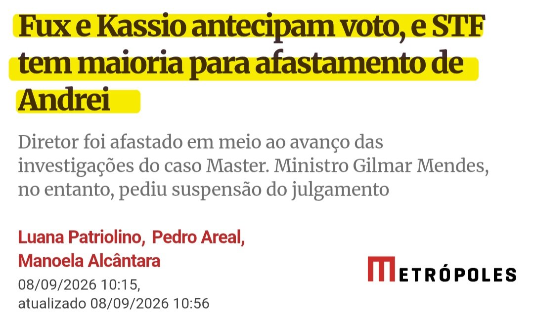 paulodetarsog's tweet photo. Como você se sente sabendo que o Gilmar Mendes PERDEU?
🔥🔥🔥 https://t.co/owCrK7yE30
