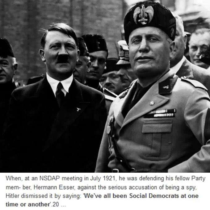 EinVolkskrieg's tweet photo. “He favored a 'socialism' that took the form of a  'National Social democracy' that was loyal to the state, not dissimilar  to that of Scandinavia, England, and prewar Bavaria."

— Thomas Weber, Becoming Hitler: The Making of a Nazi https://t.co/94jwSIbg7v