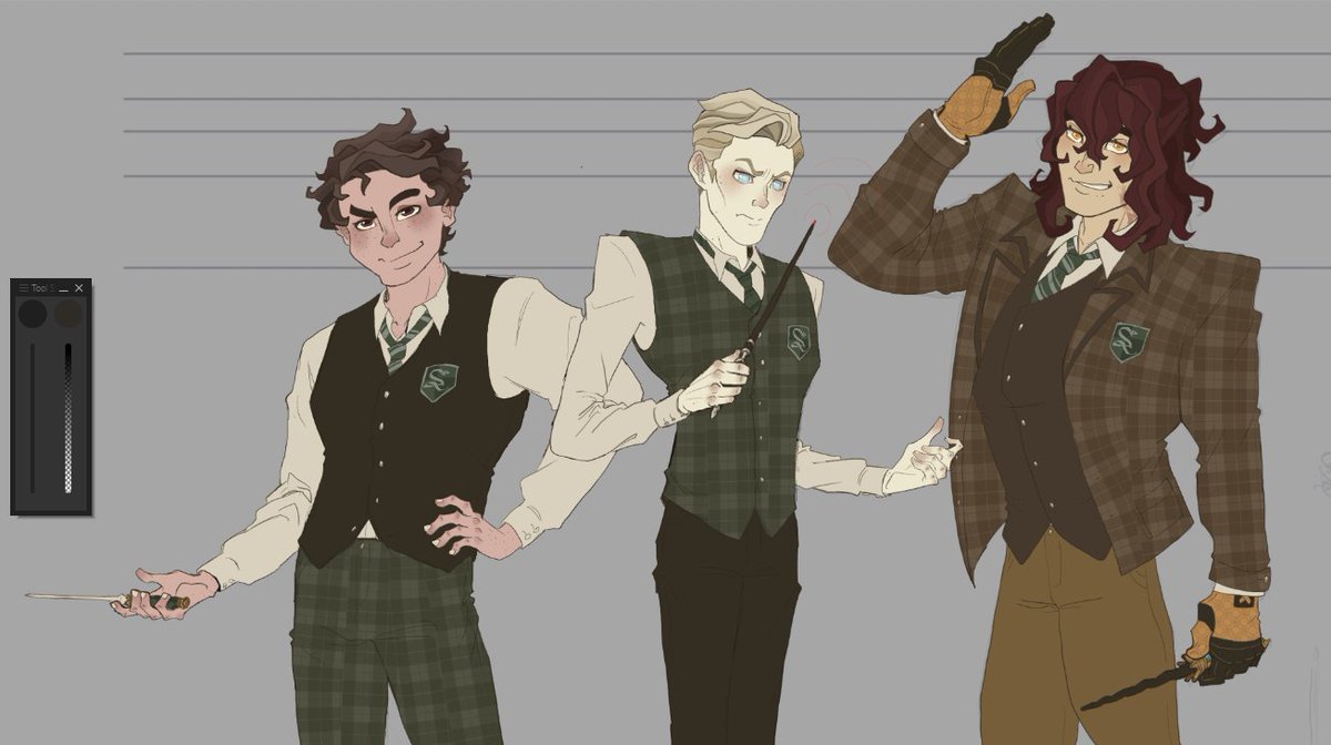 Koss_OCs's tweet photo. The Snake Trio 🐍

#hogwartslegacyMC #OminisGaunt
#SebastianSallow https://t.co/OkQq0T237T