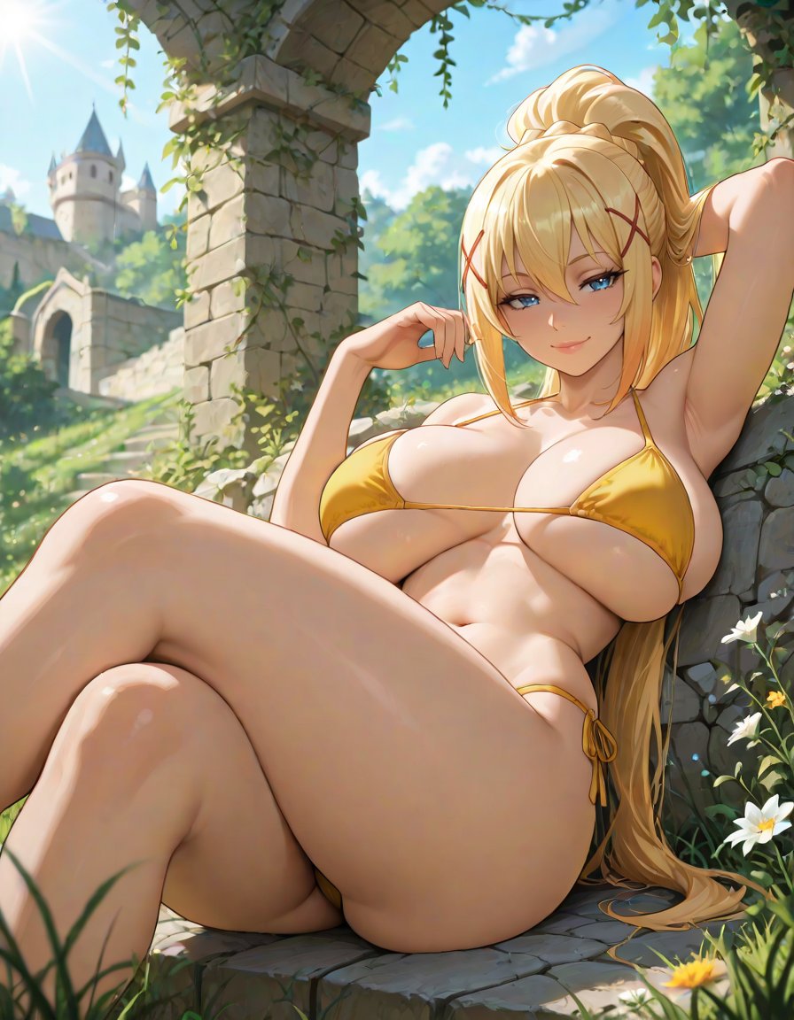 Makima_workshop's tweet photo. Darkness | Kono Subarashii 💛👙 SFW https://t.co/fPG7Q4nAH9