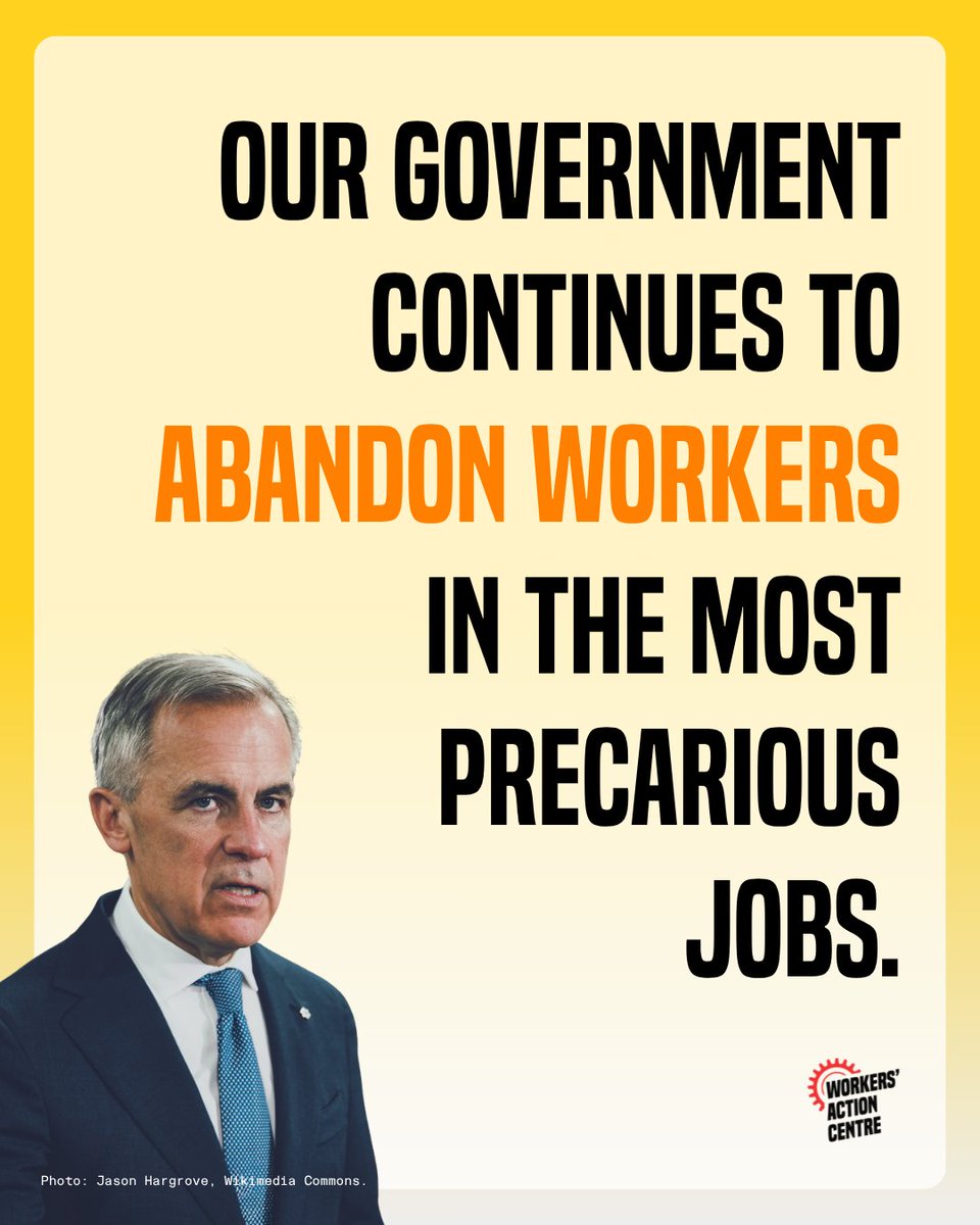 WorkersAC's tweet photo. Join us in demanding Mark Carney act to ensure that EI is fair, accessible, &amp; adequate for all!

🔗 Read our latest blog post on EI: https://t.co/1eKyASNb6v

#EmploymentInsurance #WorkersRights #Canada #Tariffs https://t.co/Go8618ggzl