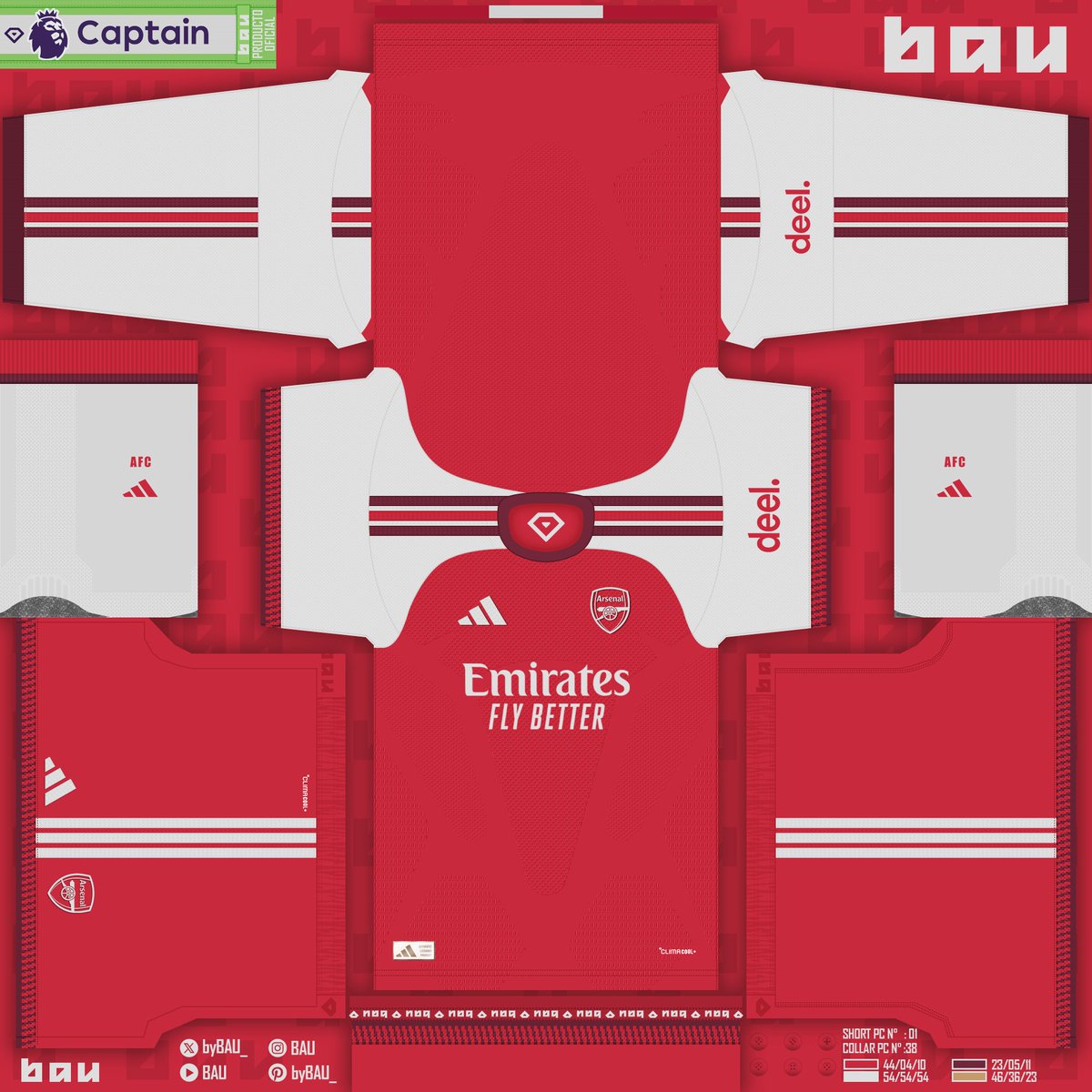 byBAU_'s tweet photo. ARSENAL 2026-27 Kits 🔴⬜️
Home / Away / Third / Gks

@Arsenal 

#TakeItToTheWorld #FIFACWC #Arsenal #adidas #England #PremierLeague #PES2021 #eFootball #eFootballHUB #PS4share #patterns #adidasstarrcup

>> Drive: https://t.co/tphppI0UmM https://t.co/ZvTC7YkX4G