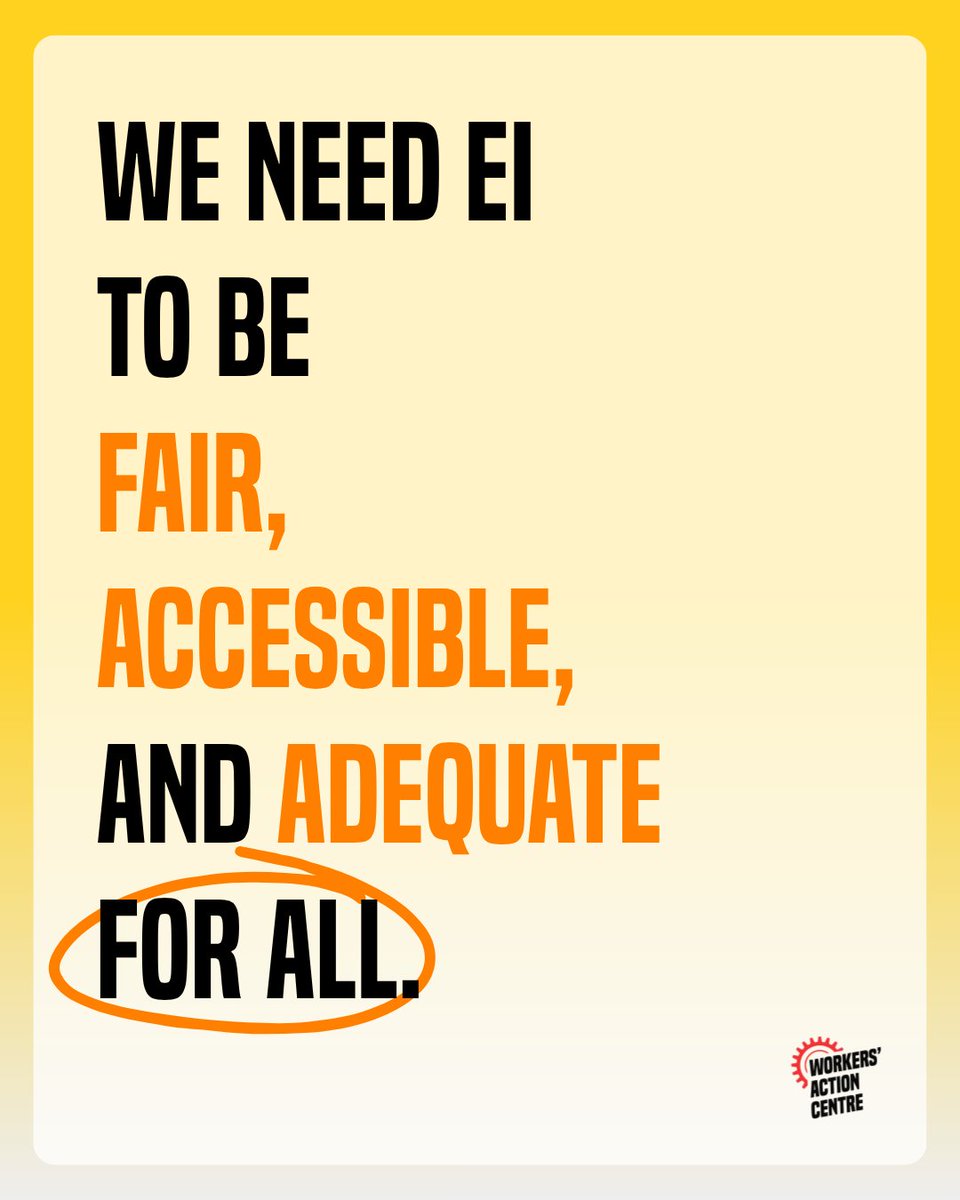 WorkersAC's tweet photo. Join us in demanding Mark Carney act to ensure that EI is fair, accessible, &amp; adequate for all!

🔗 Read our latest blog post on EI: https://t.co/1eKyASNb6v

#EmploymentInsurance #WorkersRights #Canada #Tariffs https://t.co/Go8618ggzl