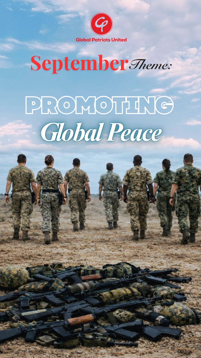 GPU_195's tweet photo. Our September theme is here! it's "PROMOTING GLOBAL PEACE!"
#abetterworldcampaign https://t.co/d1EKok6dMf