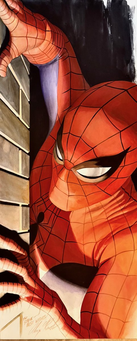 thealexrossart's tweet photo. #spiderman https://t.co/veXrDzGfob