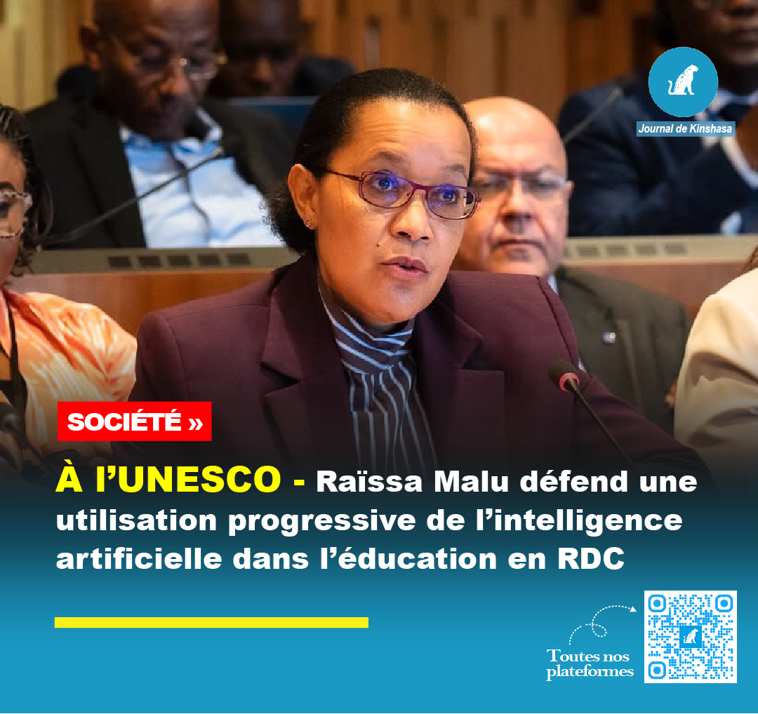 JournalDekin1's tweet photo. À Paris, lors de la Semaine de l'apprentissage numérique de l'UNESCO, la ministre Raïssa Malu a présenté la vision de la RDC sur l'intelligence artificielle dans l'éducation et plaidé pour un usage progressif et encadré.

Lire l'article👉🏼👉🏼 https://t.co/0bFQ2ofsEj https://t.co/XhFC7M0HBa