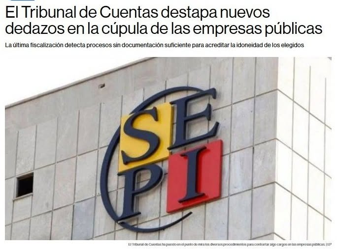 Chema_Leiva's tweet photo. TODAS las empresas públicas son para no tener que someterse a la Ley de Contratos del Sector Públicos, para colocar amiguetes y "sobrinas", o para ambas. TODAS. https://t.co/zq4oQiWh4V