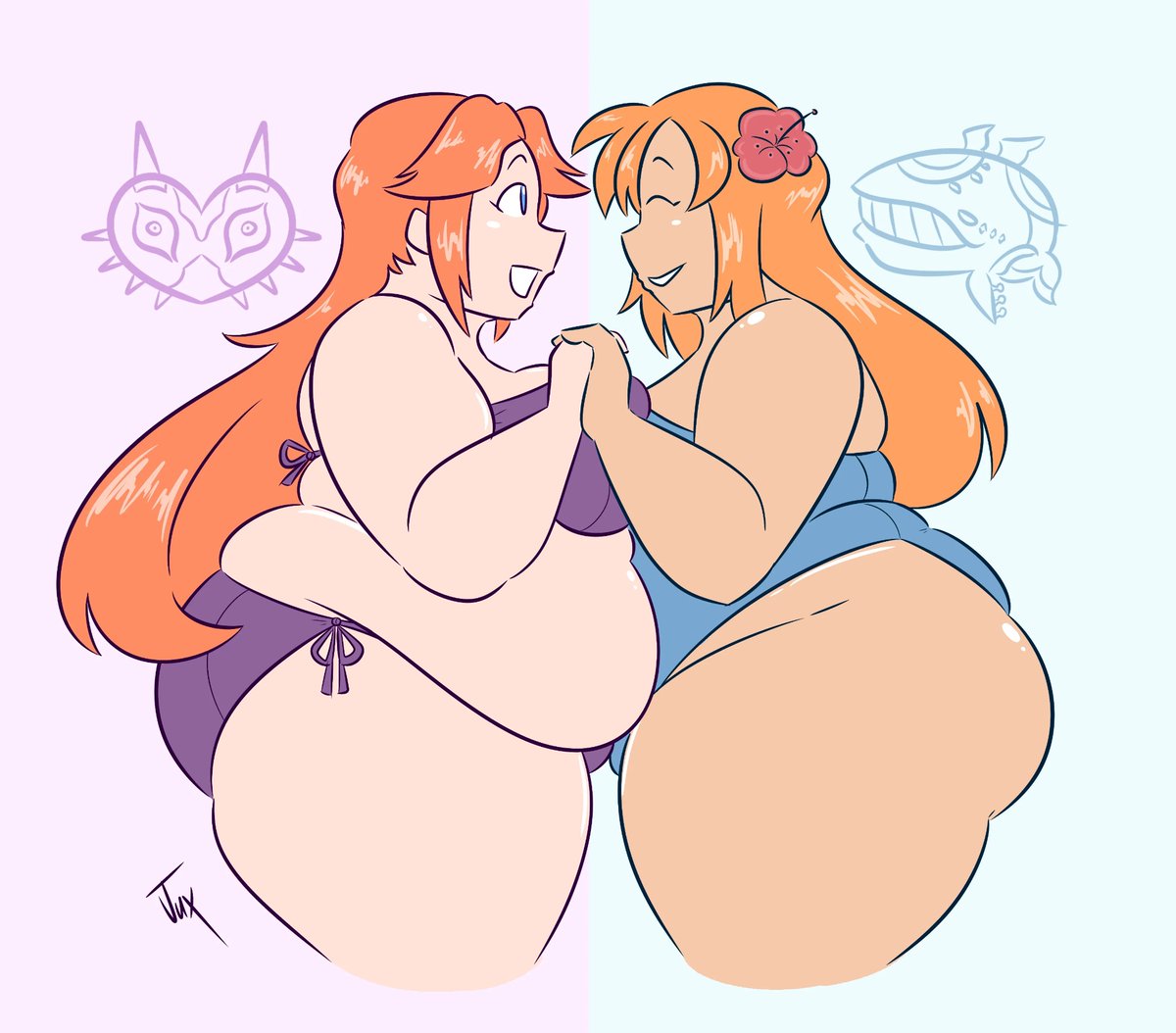 JuxtaposedPunk's tweet photo. Fat Zelda women propaganda https://t.co/Hb90tMggQU