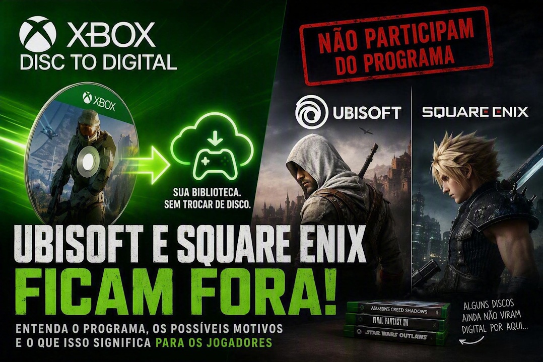 XboxPowerBrasil's tweet photo. 🎯 O Xbox Disc to Digital começou promissor, mas encontrou dois chefões logo na primeira fase: Ubisoft e Square Enix. Confira o que sabemos até agora.
👉 https://t.co/Z0BKGSV0CJ
#XBOX #Disc2Digital https://t.co/NIan4mCJSm