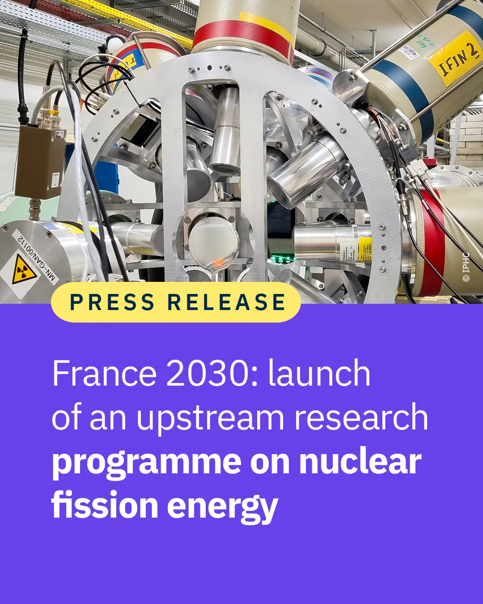 France 2030: launch of an upstream research programme on nuclear fission energy