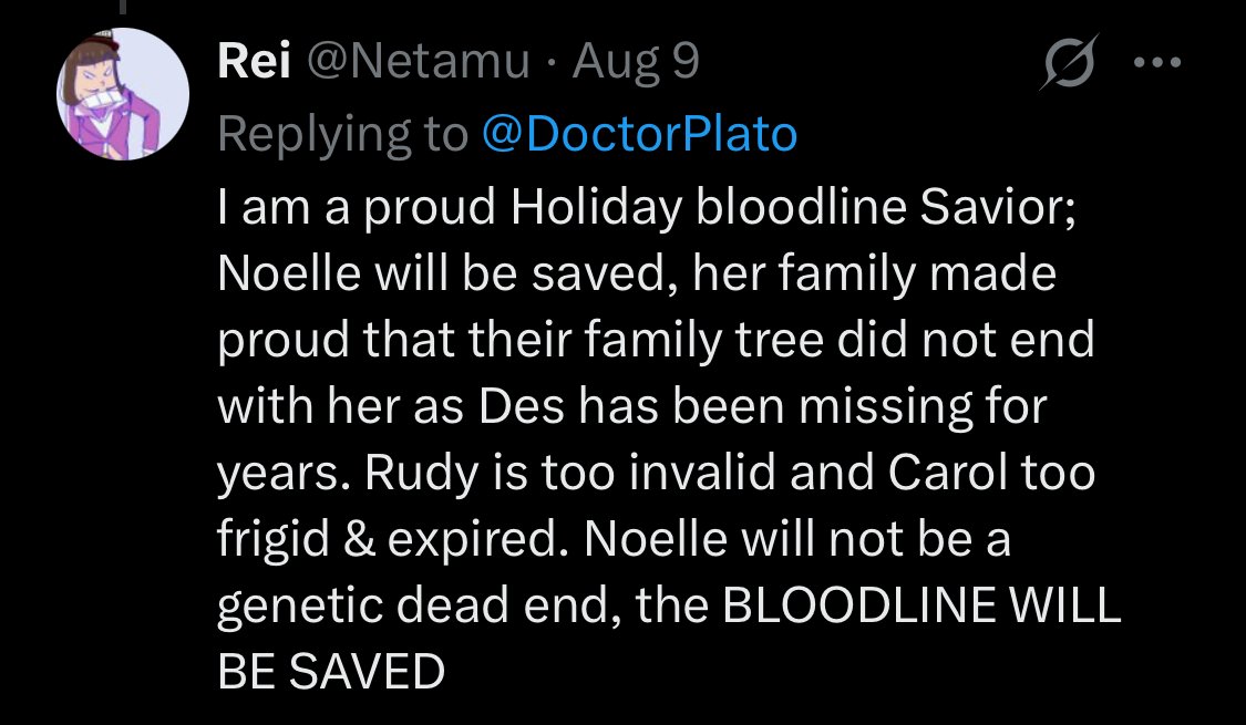 Netamu's tweet photo. @ZeRoRenter @charas_angel @Doemaster29 @EvenOnSatrn Think it was a post about how forced the Suselle stuff felt as compared to Kriselle. https://t.co/Bmc7wFwwIQ