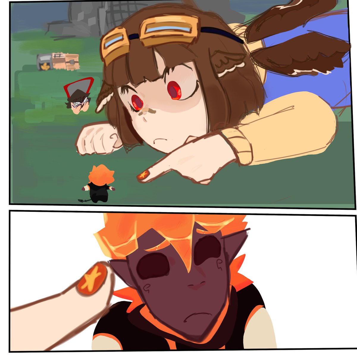 natavx5j's tweet photo. Dibujo del capítulo de saga del domingo 🗣️🔥
#MagmaBoiFanart
#StarVtuberFanart
#FalloArt https://t.co/N55dy04TtV
