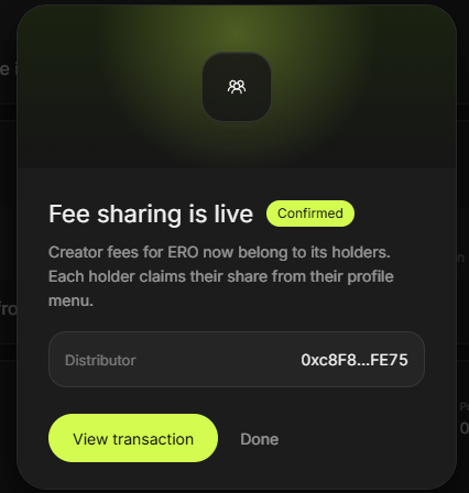 SuperGrokComic's tweet photo. $ERO /TSM fees are now redirected to the holders! 

https://t.co/f498mbravU https://t.co/vgCpqvAWEN
