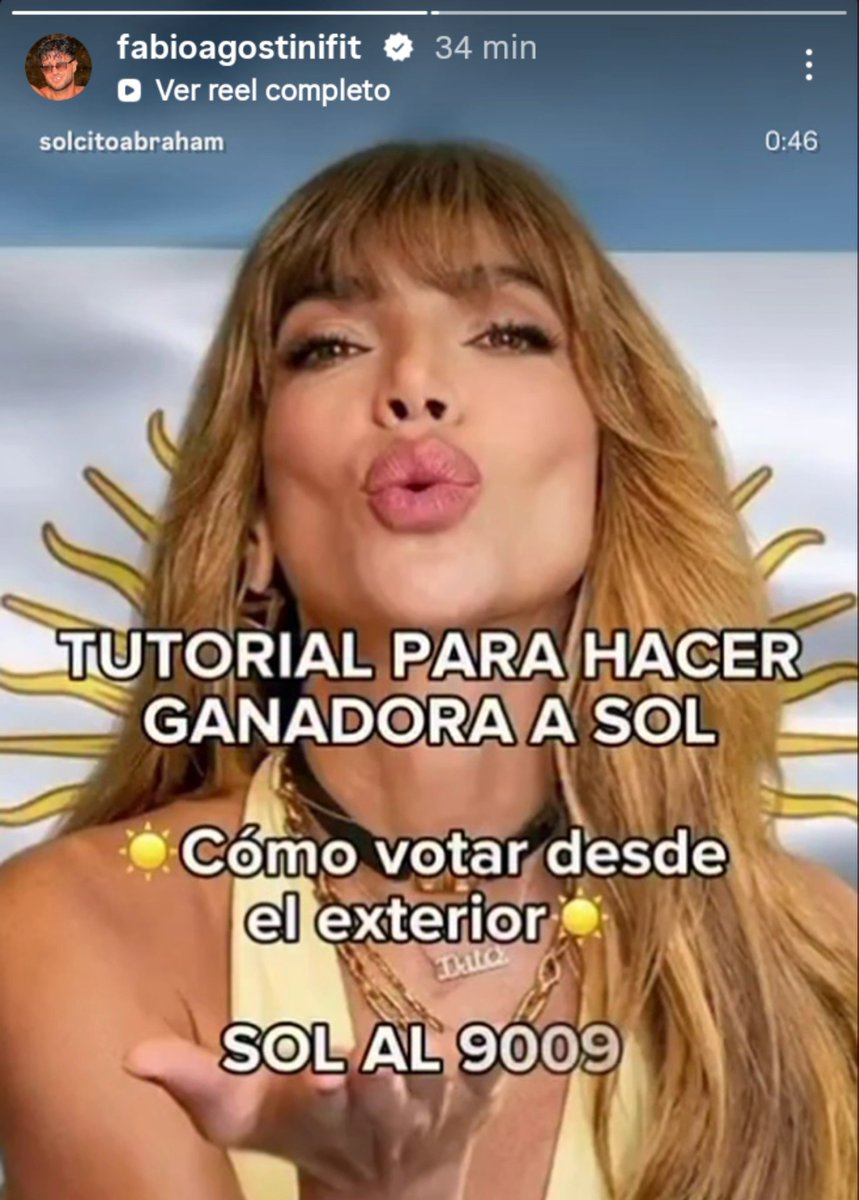 Mydreams_Lauren's tweet photo. Fabio Agostini, el GANADOR de #LCDLF6 muestra su apoyo a SOL AL 9009 para ganar GH!

El apoyo internacional que tiene Sol es increíble 😭
#GranHermano https://t.co/aK0a7wFxJt