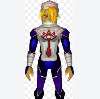 RobinPoedev's tweet photo. He's supposed to read as a mysterious beautiful man, a Bishōnen, they deliberately made his figure boxy and emphasized his musculature. now He's just Zelda in a ninja outfit. https://t.co/rPwl1ryRWs