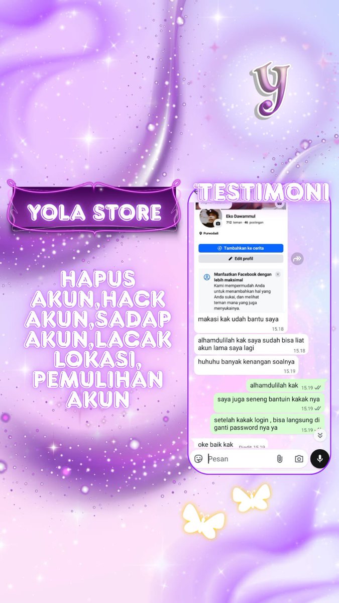 bwserk's tweet photo. OPEN JASA PEMULIHAN AKUN | UNSUS UNSUSPEND &amp; BALIKIN AKUN SOSMED FAST #zonajajan

🔶 LUPA PASWORD/KE HACK
🔶 JASA SADAP AKUN / WA
🔶LACAK LOKASI
🔶 JASA HAPUS AKUN
🔶 JASA HACK/PULIHKAN AKUN EMAIL,GMAIL,INSTAGRAM,TWITER, FB,TIKTOK,LINE,DLL  

FAST RESPON WA DI BIO‼️
#zonauang https://t.co/L4hbvuGcrU