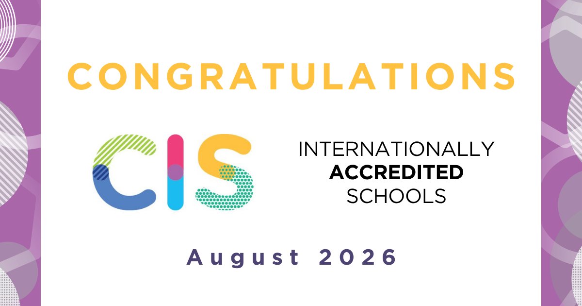 CISEducation's tweet photo. The final award of CIS International Accreditation shows that the school has achieved high standards of professional performance and has a commitment to continuous improvement. Congratulations to the following schools on their award of accreditation in August. https://t.co/gvyuah90pS
