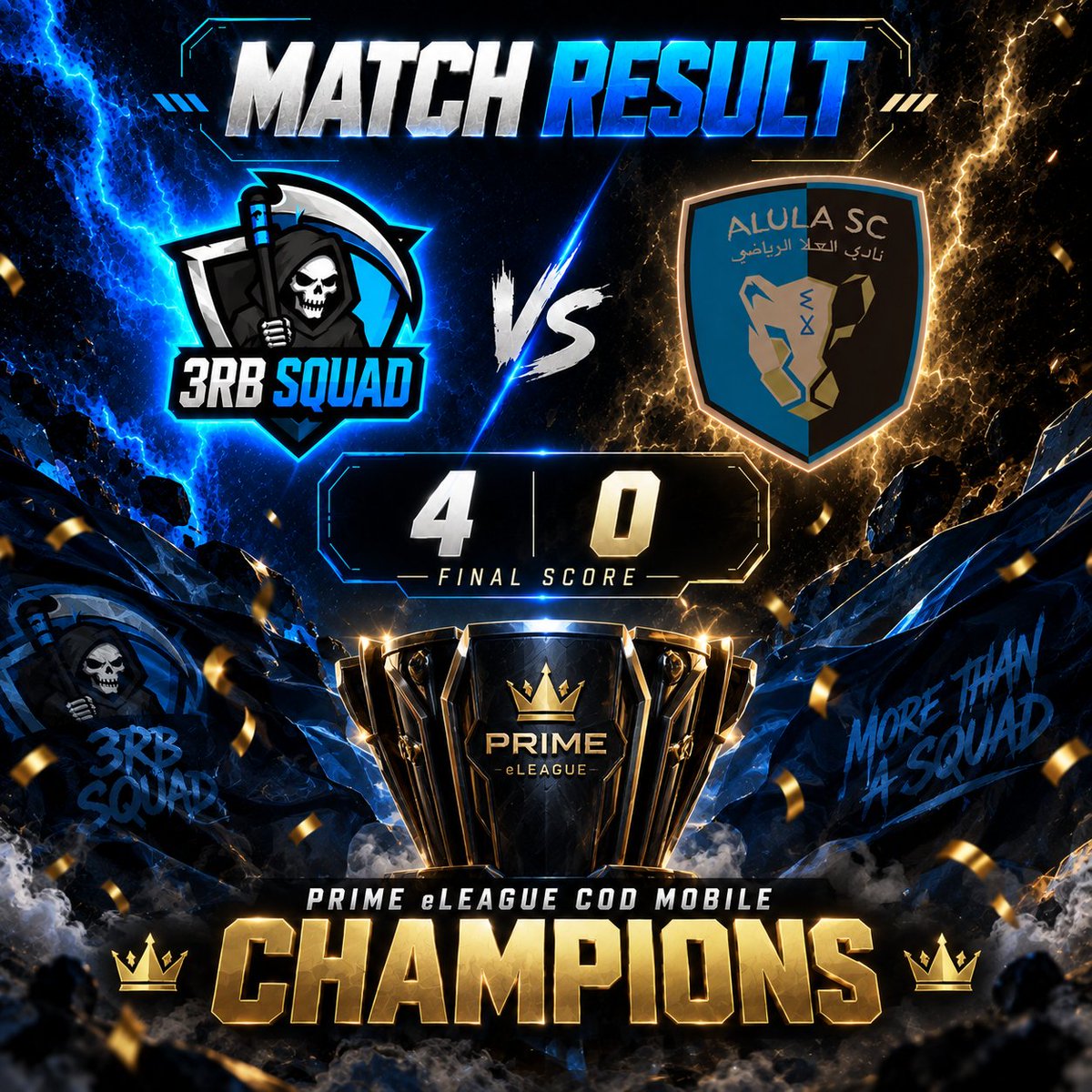 3rB_Squad's tweet photo. 🏆🏆Champions🏆🏆

@PRIMEeLeague_  COD Mobile 2026!! https://t.co/qwO6HIQPMK