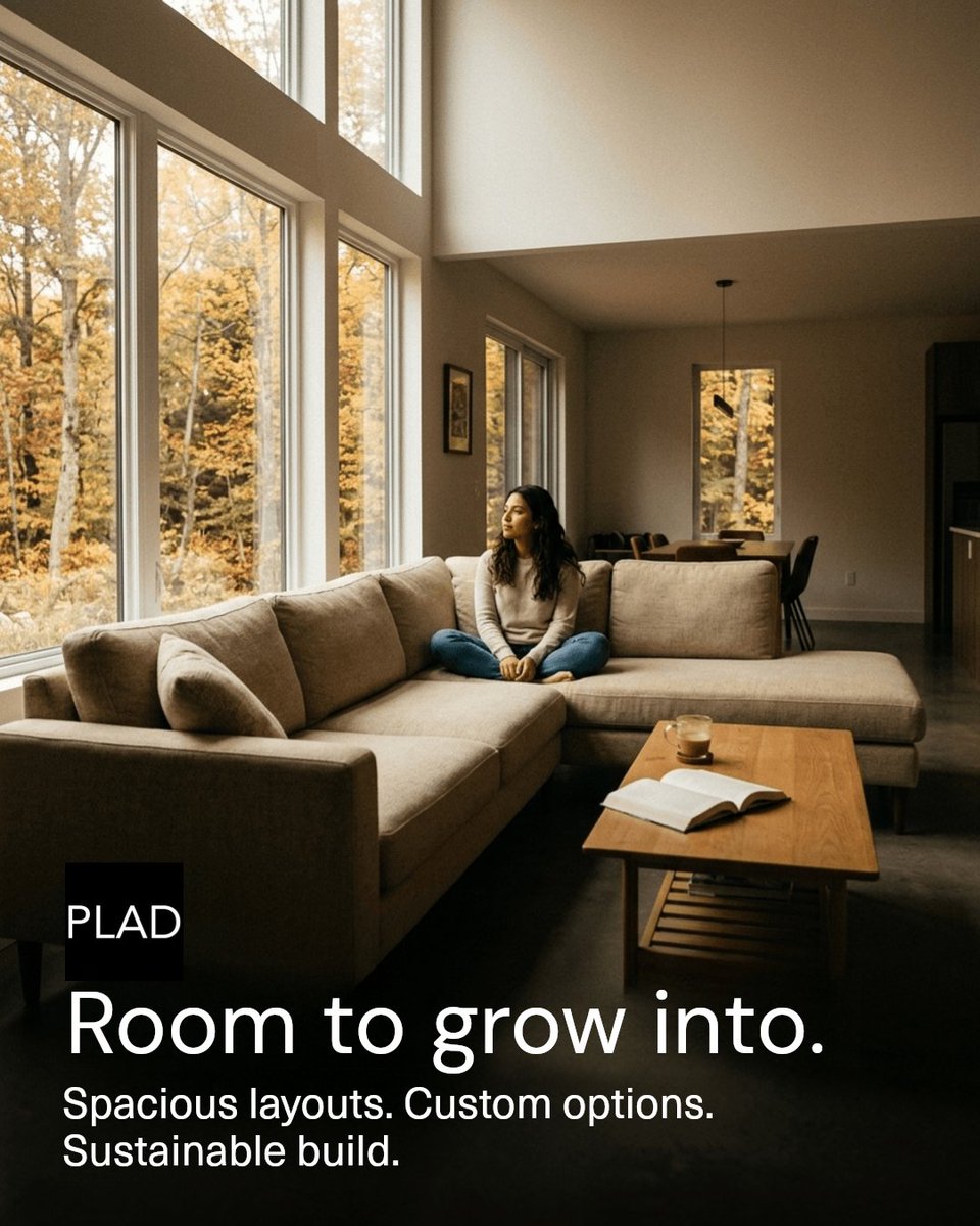 _pladhomes's tweet photo. How much space do you actually need? PLAD's steel-framed lineup runs from a compact guest house to a full ADU, each on a permanent foundation and inspected to the same code as the main house.

See the lineup. https://t.co/HsZT76Zcba https://t.co/Z1EuB77p37