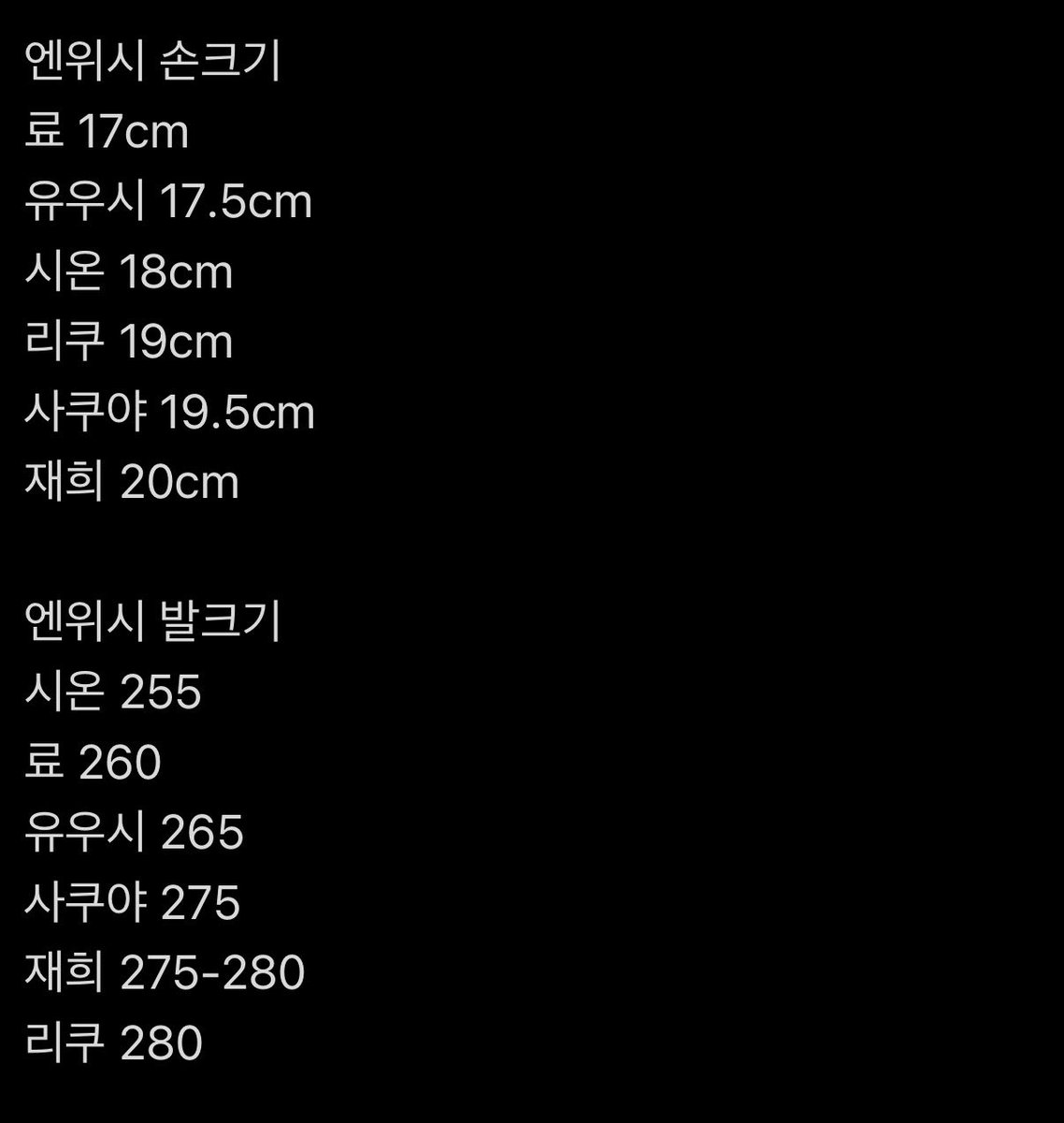 yutti_45luv's tweet photo. 24년도 기준이긴한데 리쿠는 손도크고 발도큰거 진짜 너무 ... 으외로 시온이보다 료가 발이 더 크다는것도 진짜 많은 감정을 느낌 https://t.co/F5szdP2LZS