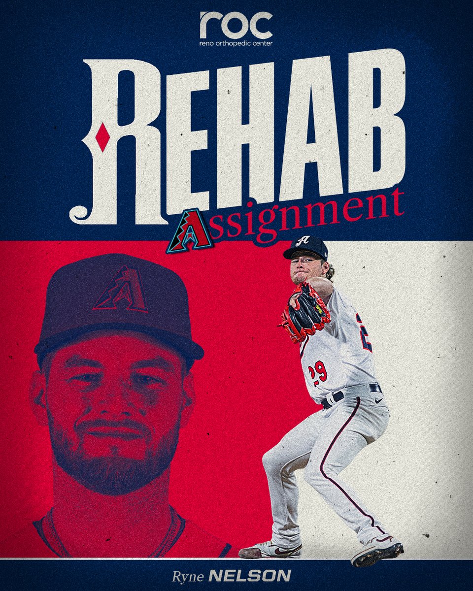 Aces's tweet photo. Ryne in Reno 🤩

RHP Ryne Nelson will make a rehab start against Albuquerque tonight!

@dbacks | @milb | #Aceball https://t.co/JT09B4Rfvo
