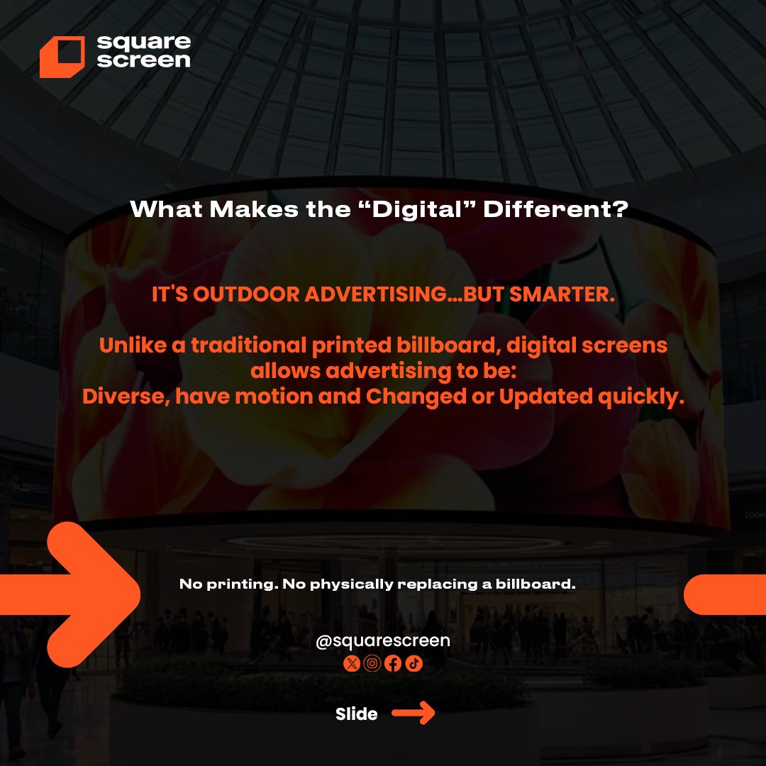 squarescreenio's tweet photo. You’ve seen DOOH before… you probably just didn’t know what it was called. 

Digital Out-of-Home (DOOH) takes advertising beyond the feed and into the real world.
And with Squarescreen, accessing those screens just got easier. 

Your brand. On every screen.

#Squarescreen #DOOH https://t.co/MIA3VmWu06
