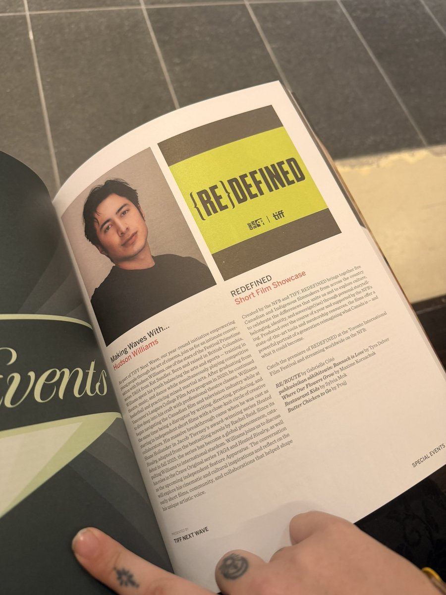 ewansobi's tweet photo. THE TIFF PROGRAM BOOK IS HERE!!!! 

Here are Hudson’s events inside and the little blurbs. It’s beautiful 🥹 https://t.co/4fqEWlZPMB