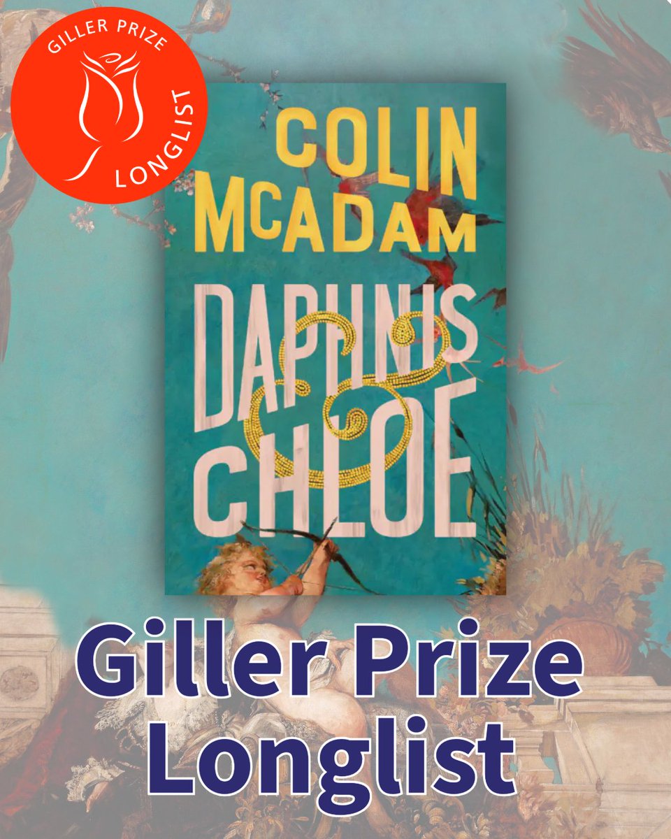 biblioasis's tweet photo. We are so excited that DAPHNIS &amp; CHLOE by Colin McAdam is on the longlist for the Giller Prize!

Coming 9/15 in Canada and 11/10 in the US! Preorder now at https://t.co/RpvMQAmR9J

@GillerPrize #gillerprize #Books #fallreads https://t.co/YMpu5Jik9x