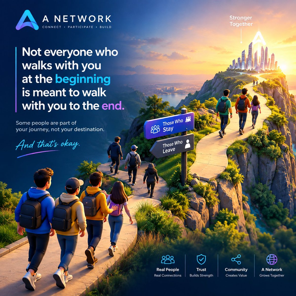 ANetworkPulse's tweet photo. 🧵 **We are all growing older with every passing moment.**

But here's an interesting question:

**As time changes us, what remains?**

Think about your childhood.

The food you loved. 🍲
The street where you played. 🏡
The school where you learned your first lessons. 🎓
The friend you spent almost every day with. 🤝
The places you dreamed of visiting. 🌍

Then life happened.

Preferences changed.
Priorities changed.
Friendships changed.
Loyalties changed.

And sometimes…

**people changed.**

1️⃣ Childhood teaches us something powerful**

As children, we didn't choose friends because they had money, status, influence or followers.

We chose them because:

*"You were there."*

That was enough.

We shared food.

We shared games.

We shared secrets.

We stood together when someone else came against us.

That was loyalty before we even understood the word.

2️⃣ Then adulthood introduces the filter.**

Time starts asking difficult questions:

Who stays when things become difficult?

Who disappears when there is nothing to gain?

Who supports you when everyone else doubts you?

Who remembers you when they no longer need you?

**Hard times are not just difficult moments.**

They are filters.

**"Easy times reveal who enjoys the journey. Hard times reveal who belongs to it."**

**3️⃣ Think about childhood food.**

Many of us still love something our mother, grandmother, or family used to cook.

Why?

It isn't necessarily the most expensive food.

It carries **memory.**

The taste connects us to a time when life was simpler.

That's the power of connection:

Value becomes stronger when emotion is attached to it.**

4️⃣ Think about childhood places.**

There was probably a place you desperately wanted to visit every weekend.

Maybe a park.

Maybe a market.

Maybe a cricket ground.

Maybe a relative's house.

Today, you may have access to hundreds of new places.

But sometimes…

you still want to return to that one old place.

Because **places become meaningful through people and memories.**

5️⃣ Now think about childhood friends.**

The people with whom we spent thousands of hours can sometimes become strangers.

Not necessarily because someone did something wrong.

Life simply changed.

Different cities.

Different careers.

Different priorities.

Different dreams.

And suddenly we realize:

"Distance doesn't always break relationships. Sometimes time simply changes the protocol of connection."**

6️⃣ Even our school becomes a memory.**

That old classroom may have looked ordinary.

But it gave us something extraordinary:

**our foundation.**

We learned how to read.

How to write.

How to think.

How to compete.

How to cooperate.

How to fail.

How to try again.

Foundations rarely receive attention.

But everything built later depends on them.

7️⃣ And this is where I see an important connection with A Network.**

A network isn't simply technology.

It isn't just an app.

It isn't merely a collection of wallets, users or transactions.

**A network is ultimately about people.**

People connect.

People participate.

People build.

People contribute.

People create trust.

And over time…

those connections become an ecosystem.

8️⃣ But every network faces the same test as every relationship: TIME.**

When everything is exciting, everyone wants to participate.

When things become difficult, the crowd gets smaller.

Some people leave.

Some become silent.

Some wait.

And some continue building.

That's why longevity matters.

 "A strong community isn't measured by how many people arrive during the excitement, but by how many continue building when the excitement fades."**

9️⃣ Loyalty is not a word.**

Loyalty is behavior repeated over time.

Anyone can say:

*"I'm with you."*

The real question is:

**Are you still there when being there isn't easy?**

That's equally true for friendships.

Businesses.

Communities.

And networks.

#ANetwork #wANET #Deltix @Queen_ANet