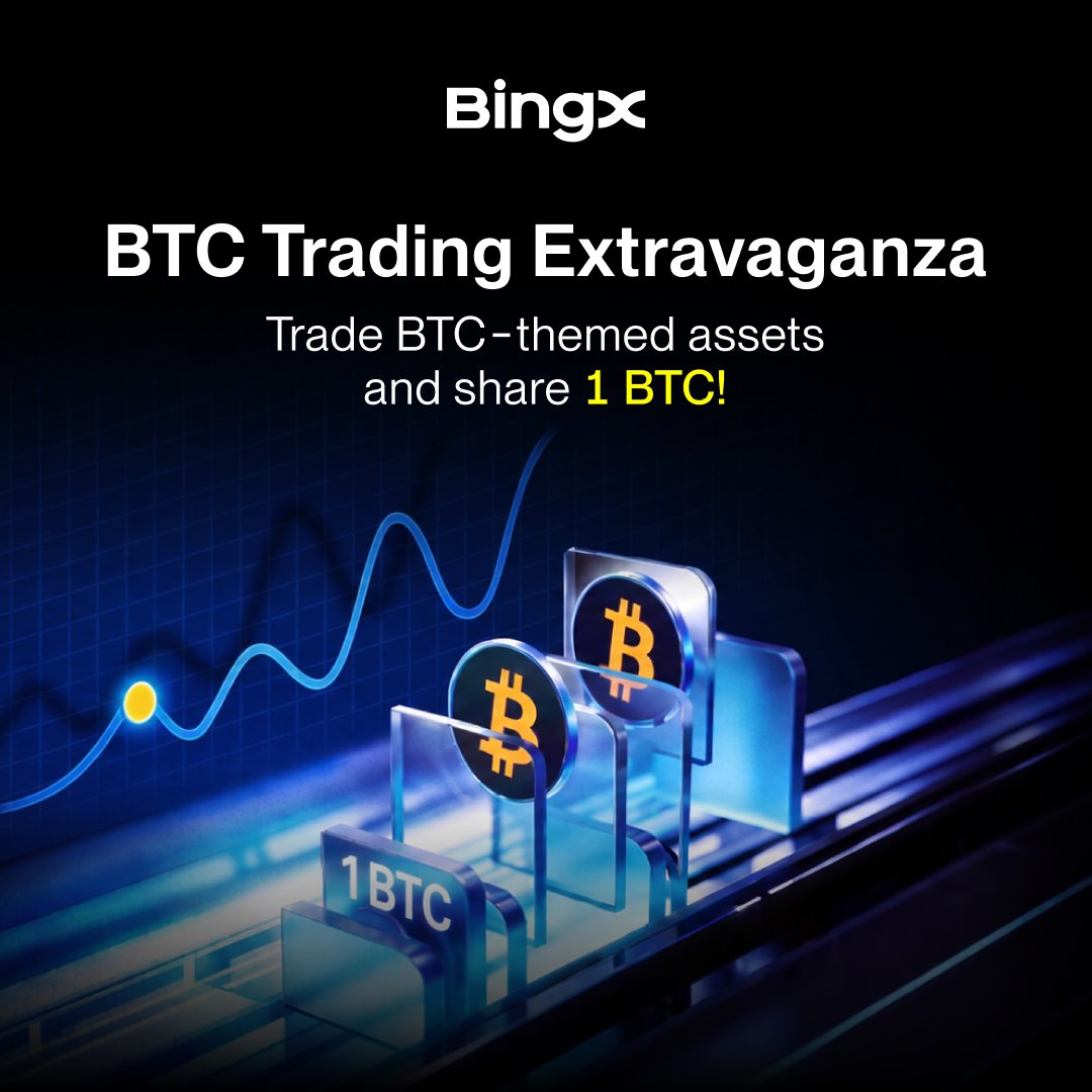 BingXOfficial's tweet photo. Trade $BTC and share a 1 BTC prize pool 🔥 

Trade 5,000 USDT to qualify, while new users can trade just 50 USDT for a chance to win 50 USDT.

Join the BTC Trading Festival now 👇