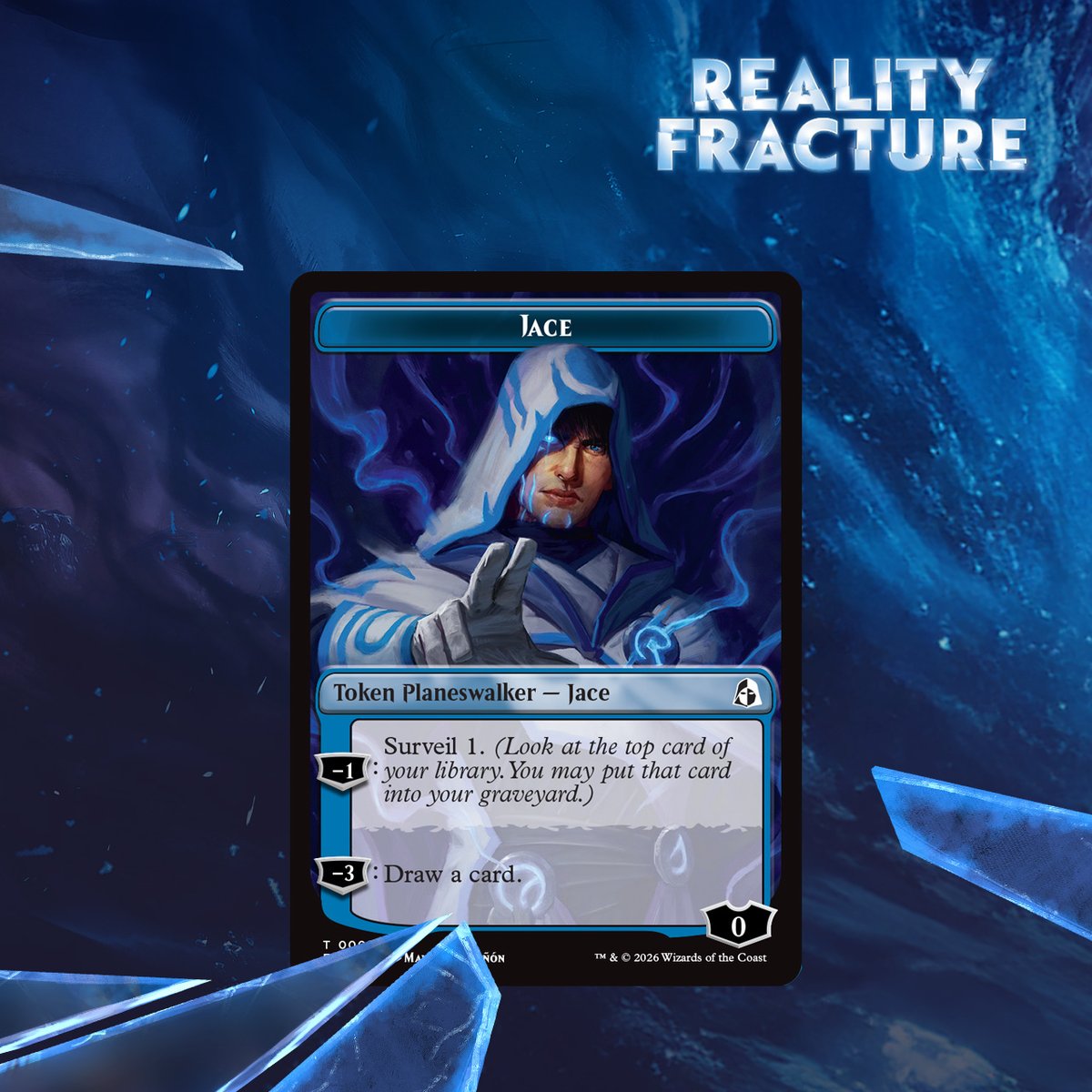 wizards_magicES's tweet photo. Aquí tienes un primer (segundo, y hasta tercer) vistazo a la mecánica ""Empower Jace"" de #MTGFracture.
Vivimos en el Echoverse de Jace, nos guste o no. Lo vas a ver por todas partes, en las cartas y en las mecánicas de #MTGFracture. https://t.co/3i8eW1oqJi