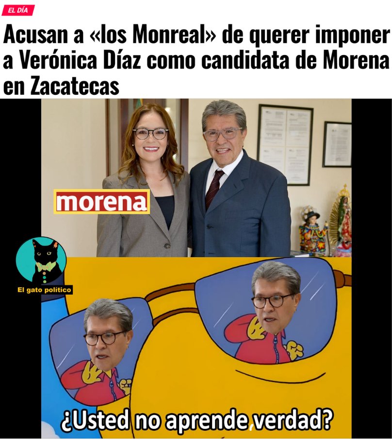 elgatopolitico_'s tweet photo. 🔴​🔴​Ya Saquen a todos los Monreal de Morena. ​🥁​🥁 https://t.co/VRH0UbaXNK