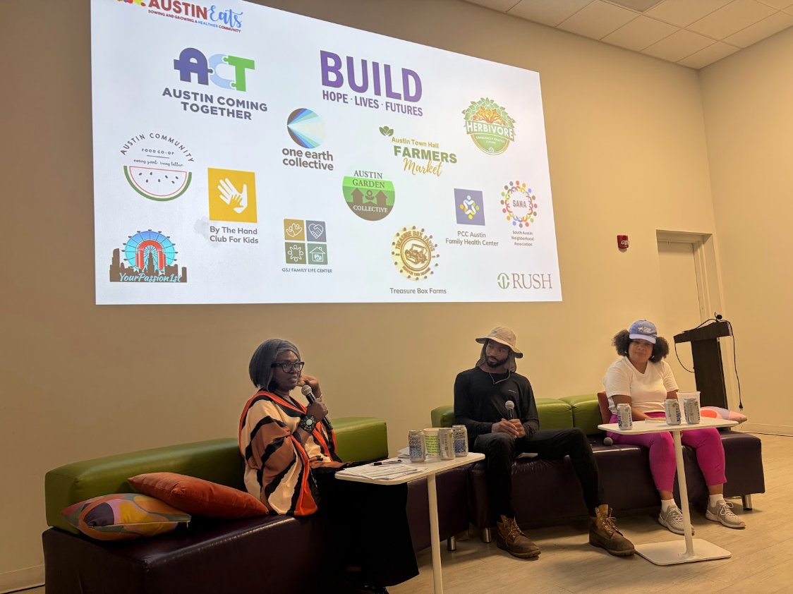 OneEarthFF's tweet photo. FINAL REMINDER: If you attended our Aug. 13 Austin Eats event, fill out our survey by 9/9 (TOMORROW) for a chance to win one of THREE $25 gift cards to:   
- 40 Acres Fresh Market  
- Spill the Beans  
- New Sound Café   
Take the survey: https://t.co/7yC1PGlcdE https://t.co/2Ulq4muCbw