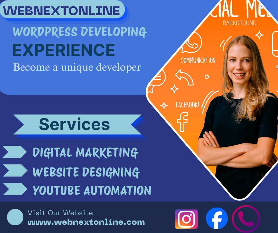 webnextonline12's tweet photo. 🚀 Build smarter. Grow faster. Dominate online with WebNextOnline!
💻 WordPress Development | 📈 Digital Marketing | 🌐 Website Design | ▶️ YouTube Automation
#WebDevelopment #DigitalMarketing #WordPress #WebDesign #YouTubeAutomation #WebNextOnline https://t.co/CF3H7ORA6Q