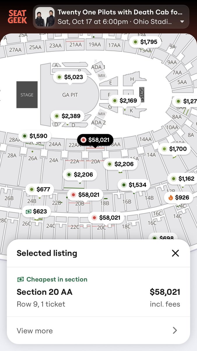 faIIawayava's tweet photo. should i buy a house or a twenty one pilots ticket lmk in the comments below! https://t.co/GzNBbch0v3