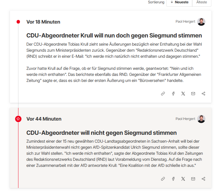 bose_tm's tweet photo. Erst nicht gegen Siegmund stimmen, keine 30 Minuten später das Dementi. Bei der CDU liegen die Nerven blank ☝️ https://t.co/Q0kD9AJjX9