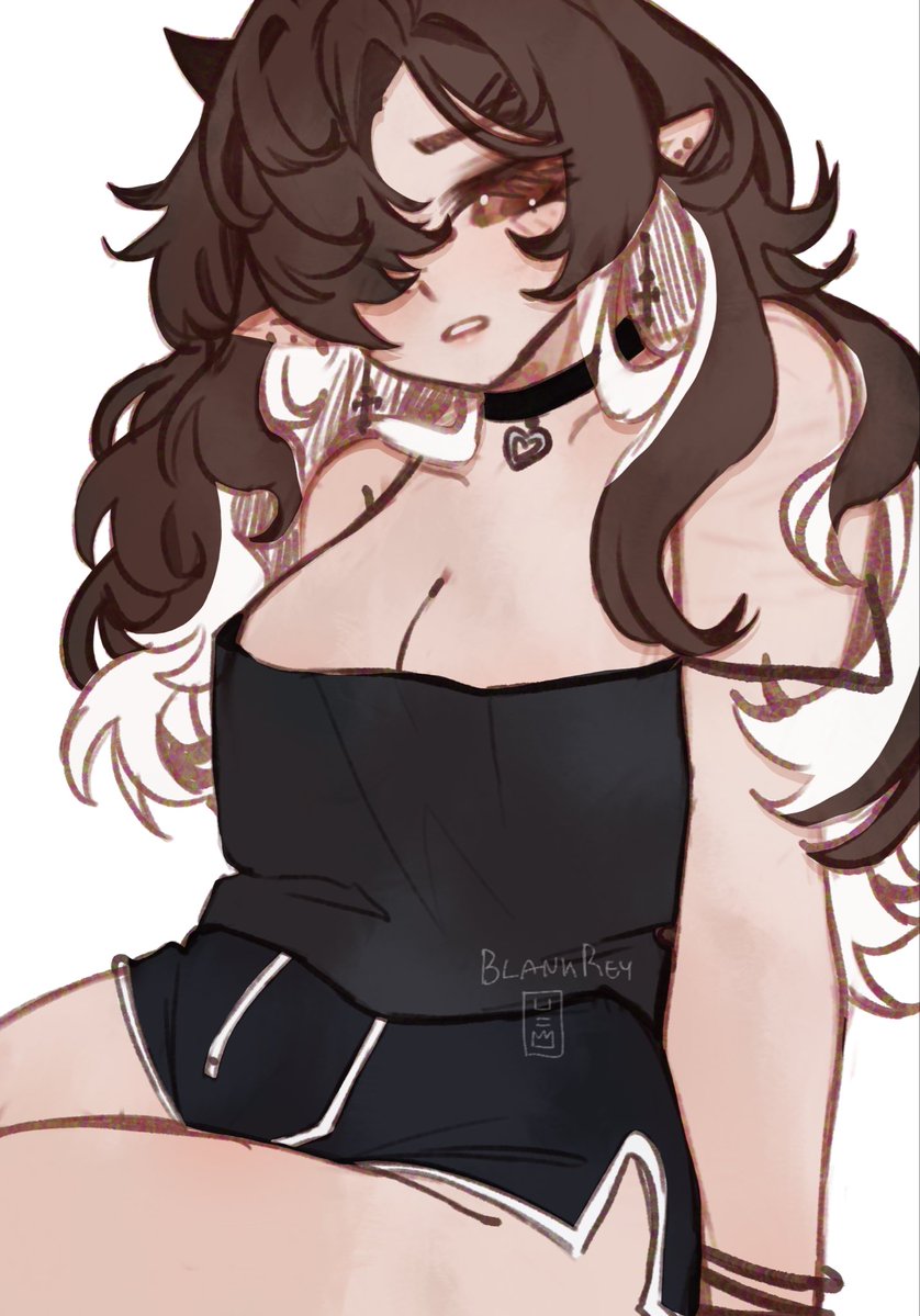 Blank__Rey's tweet photo. Good morning! 

I haven’t slept properly in 78 hours any coffee or extra blankets are appreciated 🤍

#Vtuber || #Art https://t.co/EbQOqi5og2