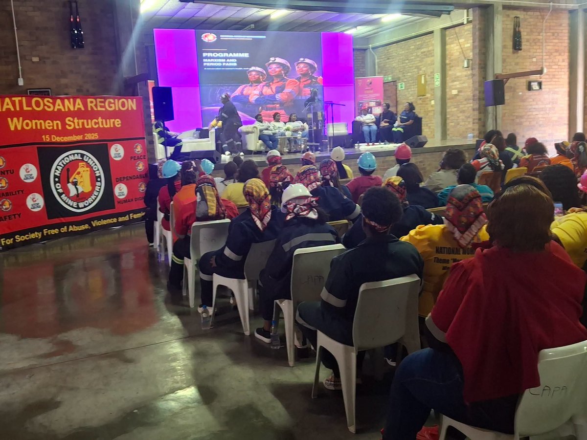 NUM_Media's tweet photo. NUM Women Structure: Doors are normally shut down at our faces when we try to report period pains at work places #MarxismPeriodPains https://t.co/VuZbArv5Gg