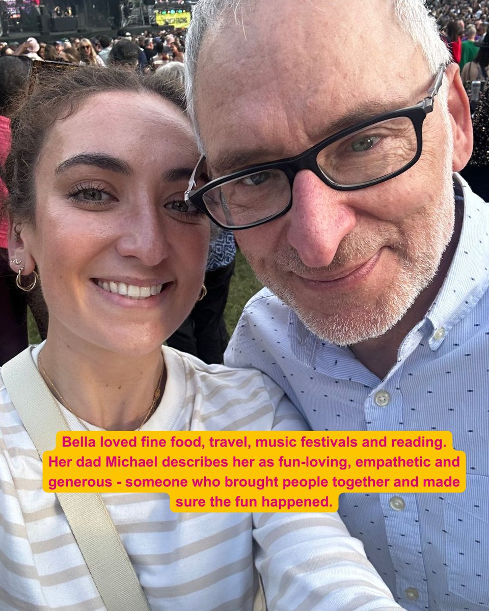 braintumourrsch's tweet photo. “I hope we can all be more Bella.” 💛

Bella Depreli was just 31 when she died from a brain tumour in May 2026. A seizure in August 2025 led to her diagnosis. Yet even while undergoing intensive radiotherapy and chemotherapy, Bella was determined to make a difference for others affected by brain tumours.

She took part in our 99 Miles in November challenge, raising more than £11,000 for Brain Tumour Research. Bella’s dad Michael said she was passionate about raising awareness and money for research because brain tumours receive disproportionately little funding compared with their devastating impact.

Now, her legacy of hope continues. A tribute page in Bella’s memory has raised £5,000, and Bella also left a £10,000 gift in her will to Brain Tumour Research. Her generosity will help fund vital research to improve treatments and ultimately a cure.

Michael takes comfort in the memories shared by Bella’s loved ones and the positive impact she had on so many people.
As Bella’s half-brother Leon said at the end of his eulogy:
“I hope we can all be more Bella.”

This Remember A Charity Week, we’re asking you to consider what difference a gift in your will could make, sustaining and transforming the future of research into brain tumours.

To find out more, including how you can have a simple will written for free, or to request a free Gifts in Wills pack, click here: https://t.co/i05LnLYwe0

#BrainTumourResearch #TogetherWeWillFindACure #LeaveALegacy #RememberACharityWeek