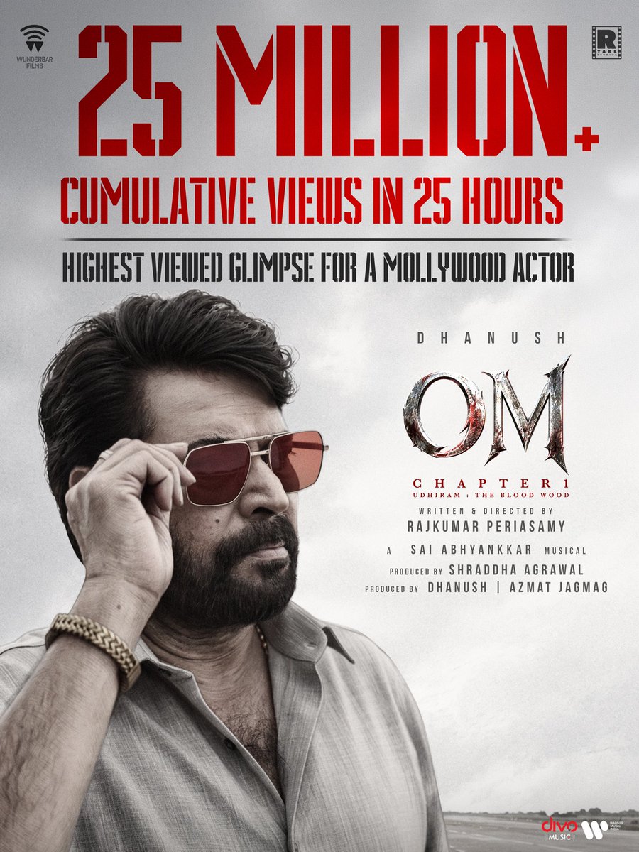 Southwoodoffl's tweet photo. #SiyaEntry from #Om Crossed 25 Million Cumulative Views In 25 Hours 🔥
#Mammootty as Karthikeyan in #OM
October 16, 2026 Release https://t.co/lX6QOrqVN8