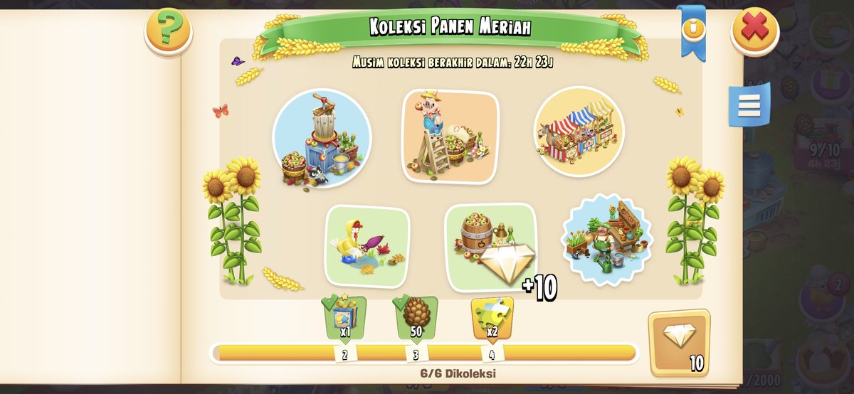nuniarts's tweet photo. Koleksi panen meriah DONE ✅️ #HAYDAY https://t.co/TscIJRXSId