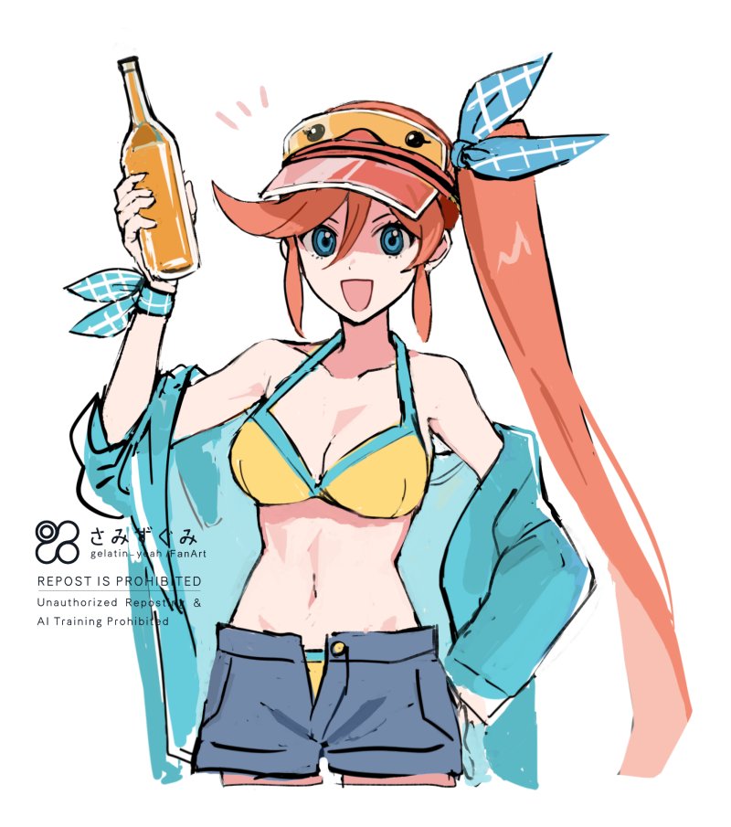 gelatin_yeah's tweet photo. めちゃくちゃカラフルな水着きてほしい落書き https://t.co/gj8VT6KcIP